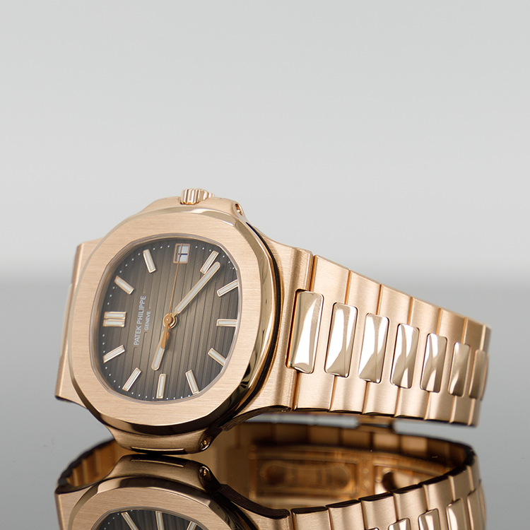 Patek Philippe 5711/1R-001 Nautilus 40mm Rose Gold - Brown Gradated Dial - Rose Gold Bracelet