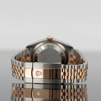 Rolex Datejust 36mm Steel and Rose Gold VI & IX Diamond Rose Dial 126231 4