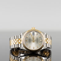 Rolex Datejust 31mm Steel and Yellow Gold Silver Diamond Dial 278273 1