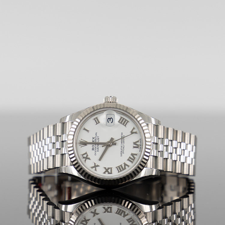 Rolex Datejust 31mm Steel White Roman Dial 278274