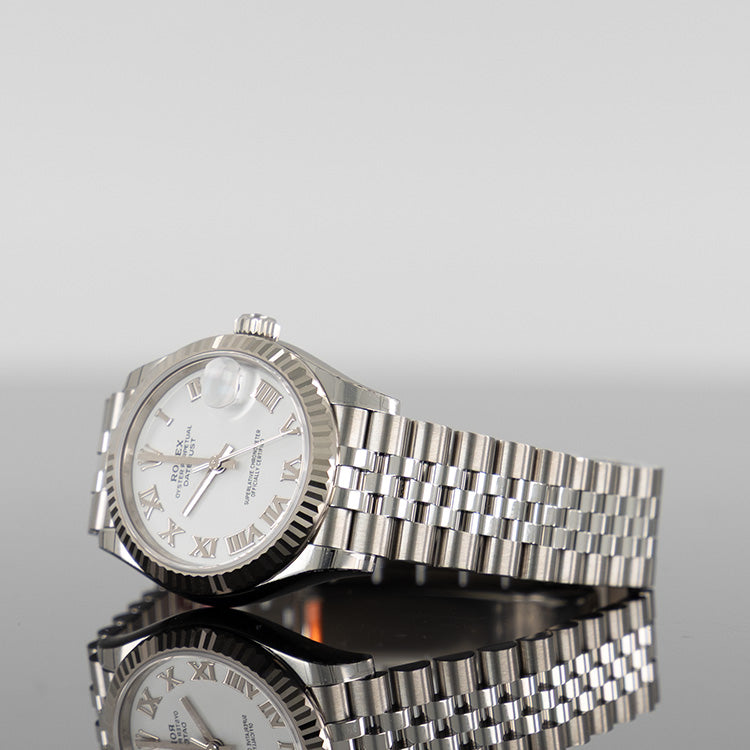Rolex Datejust 31mm Steel White Roman Dial 278274