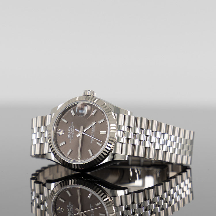 Rolex Datejust 31mm Steel Jubilee Dark Grey Dial 278274