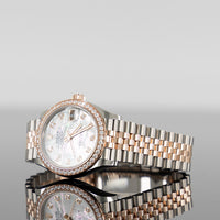 Rolex Datejust 31mm Steel and Gold Mother of Pearl Diamond Set Dial 278381RBR 2
