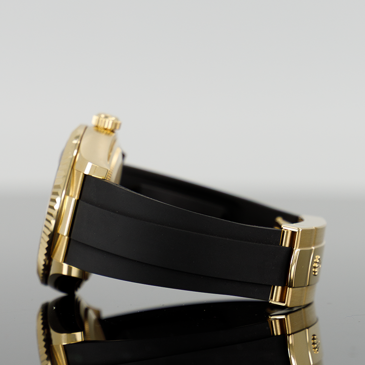 Rolex Sky-Dweller 42mm Oysterflex Yellow Gold Green Dial 336238