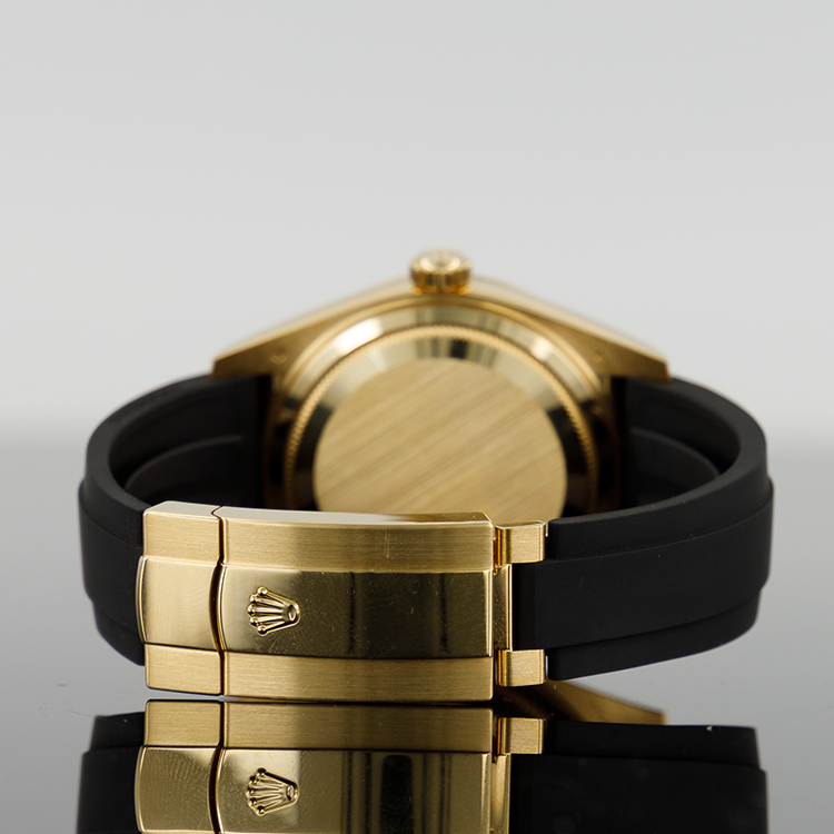 Rolex Sky-Dweller 42mm Oysterflex Yellow Gold Green Dial 336238