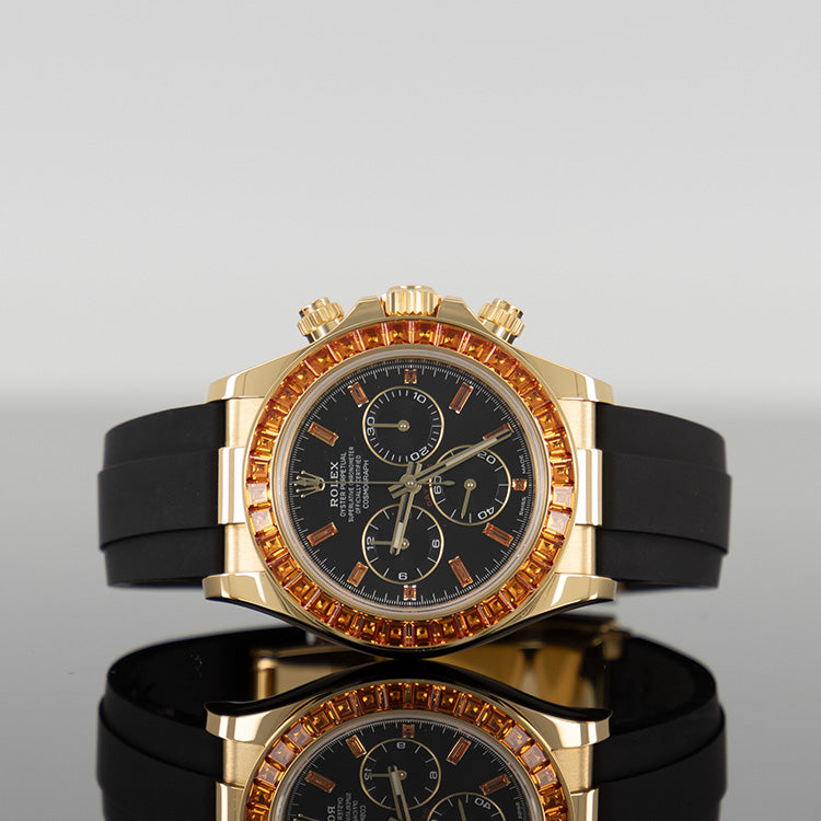 Rolex Daytona 40mm Oysterflex Yellow Gold 116588SACO