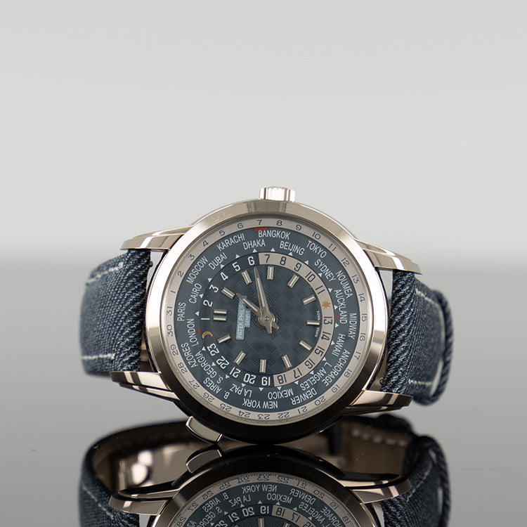 Patek Philippe Complications 5330G-001 40mm White Gold Opaline Blue-Gray Dial