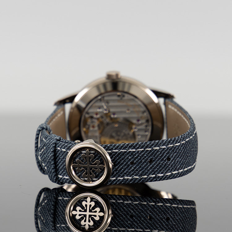 Patek Philippe Complications 40mm White Gold 5330G-001 Opaline Blue-Gray Dial