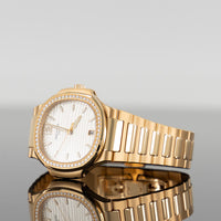 Patek Philippe 7118/1200R-001 Nautilus 35.2mm Rose Gold Diamond Bezel White Dial 2