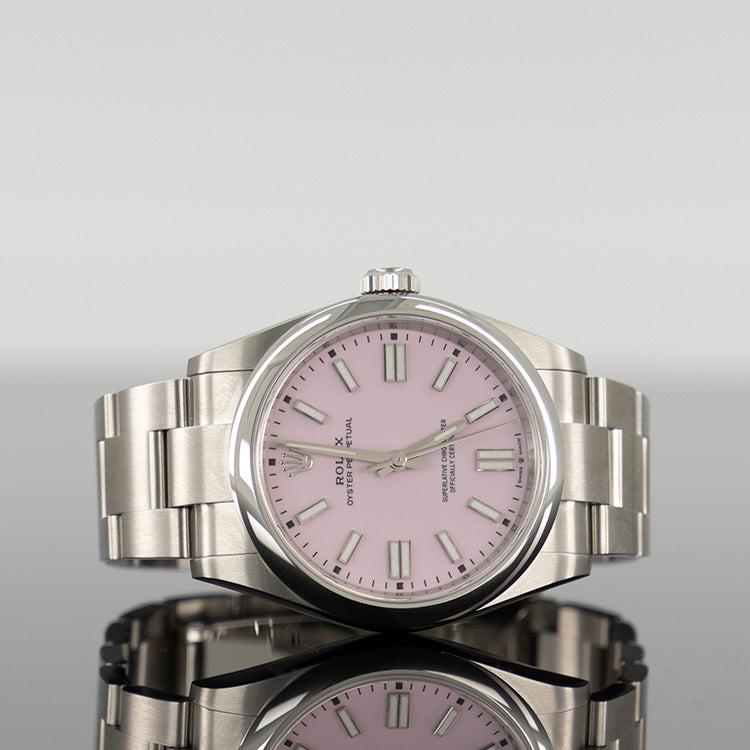 Rolex Oyster Perpetual 41mm Steel Pink Dial 134300