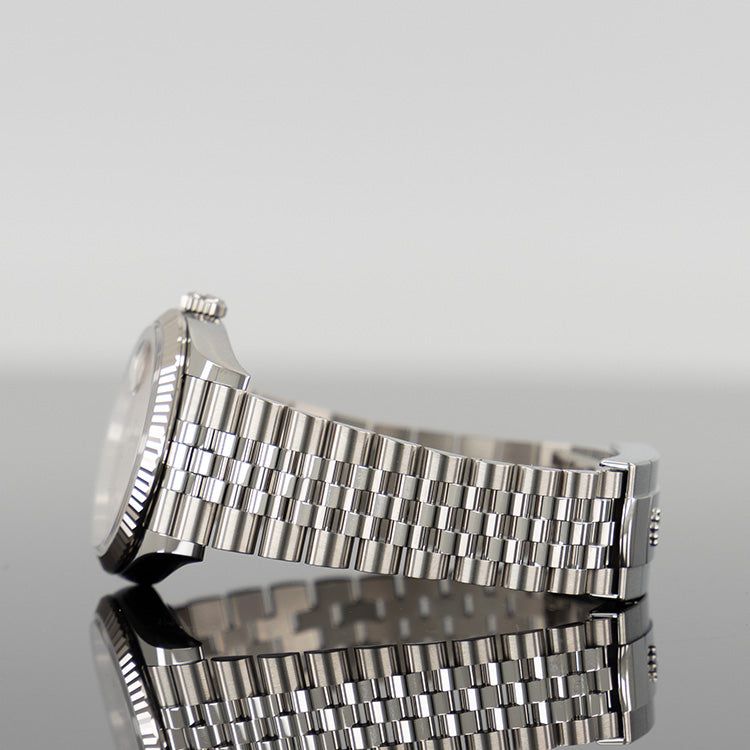 Rolex Datejust 36mm Steel Jubilee Silver VI and IX Diamond Dial 126234