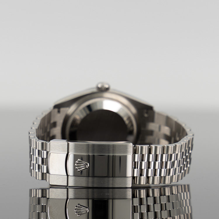 Rolex Datejust 36mm Steel Jubilee Silver VI and IX Diamond Dial 126234