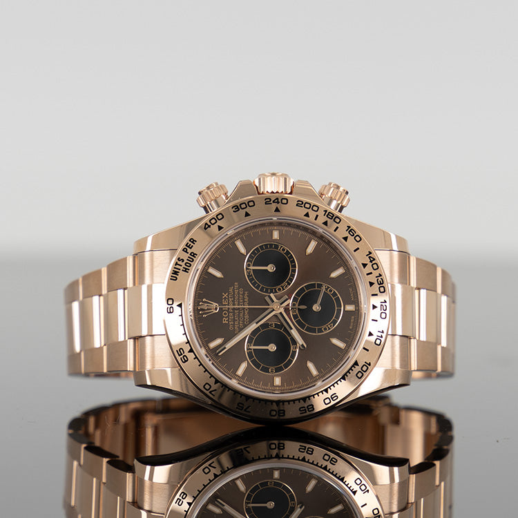 Rolex Daytona 40mm Rose Gold Chocolate Dial 126505