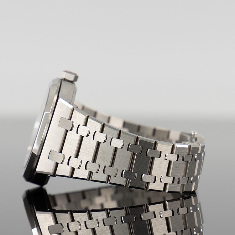 Audemars Piguet Royal Oak 41 mm Double Balance Wheel Openwork Stainless Steel Skeleton Dial 15407ST.OO.1220ST.01