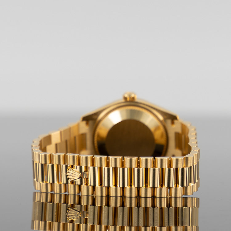 Rolex Datejust 31mm Yellow Gold Green and VI Diamond Dial 278278