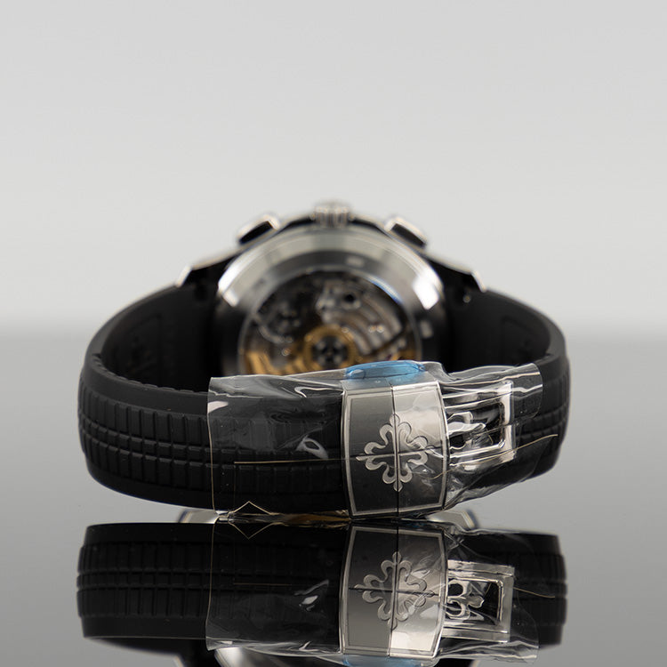 Patek Philippe 5968A-001 Aquanaut 42.2mm Black Embossed Dial