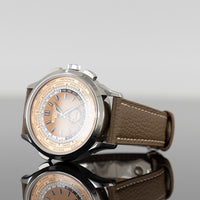 Patek Philippe 5935A-001 Complications 41mm Steel Leather Rose Gilt Dial 2