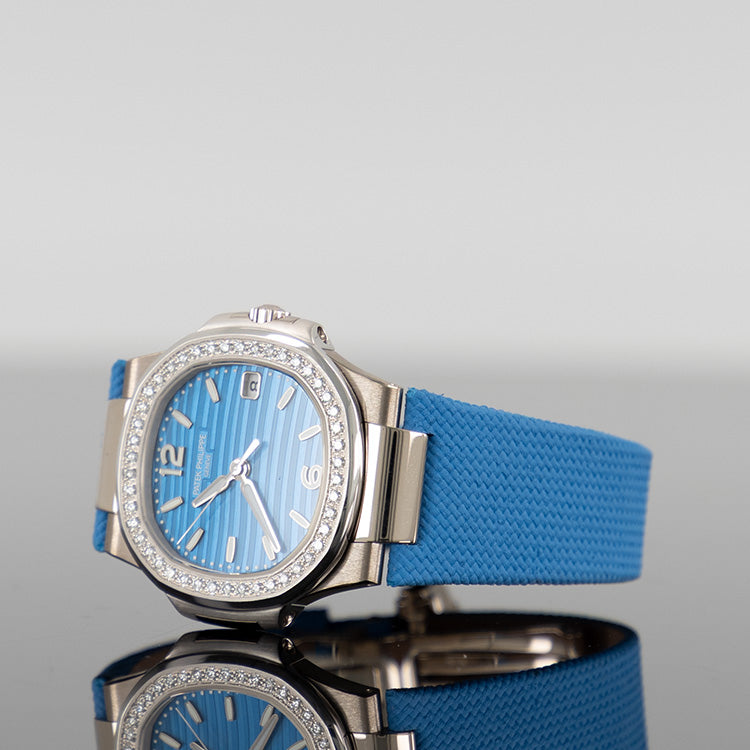 Patek Philippe Nautilus 7010G-013 32mm Azure Blue Dial