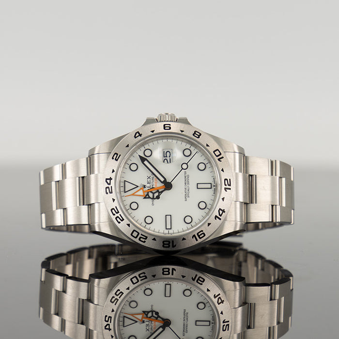 Rolex Explorer II 42mm Oystersteel White Dial 226570