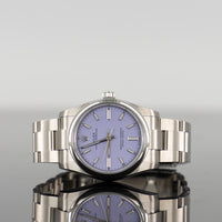 Rolex Oyster Perpetual 34mm Steel Lavender Dial 124200 1