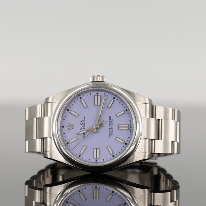 Rolex Oyster Perpetual 41mm Steel Lavender Dial 134300