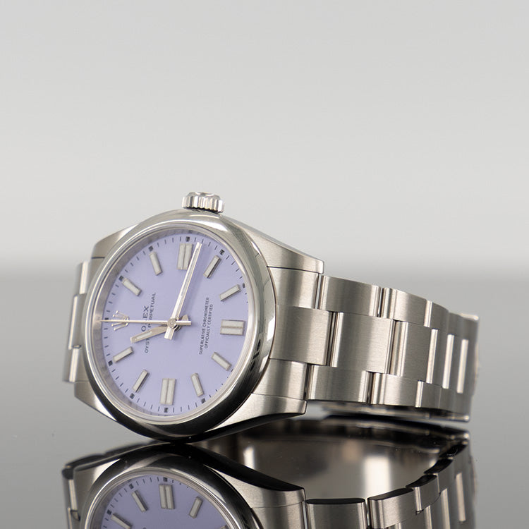 Rolex Oyster Perpetual 41mm Steel Lavender Dial 134300