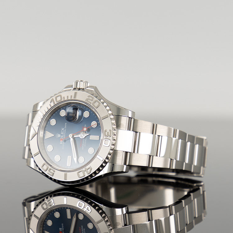 Rolex Yacht-Master 40 Platinum and Stainless Steel 40mm Bright Blue Dial 126622