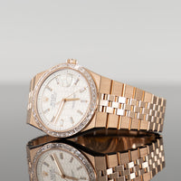 Rolex Land-Dweller 40mm Rose Gold Honeycomb Motif Baguette Dial Diamond Bezel 127385TBR 2