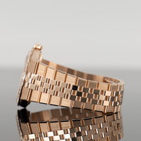 Rolex Land-Dweller 40mm Rose Gold Honeycomb Motif Baguette Dial Diamond Bezel 127385TBR 3