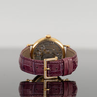 Patek Philippe Calatrava 34.6mm 7200/200R-001  Rose Gold White Dial Diamond Bezel Leather Strap 4