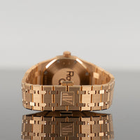 Audemars Piguet Royal Oak 33mm Rose Gold Blue Dial Diamond Bezel 67651OR.ZZ.1261OR.02 4