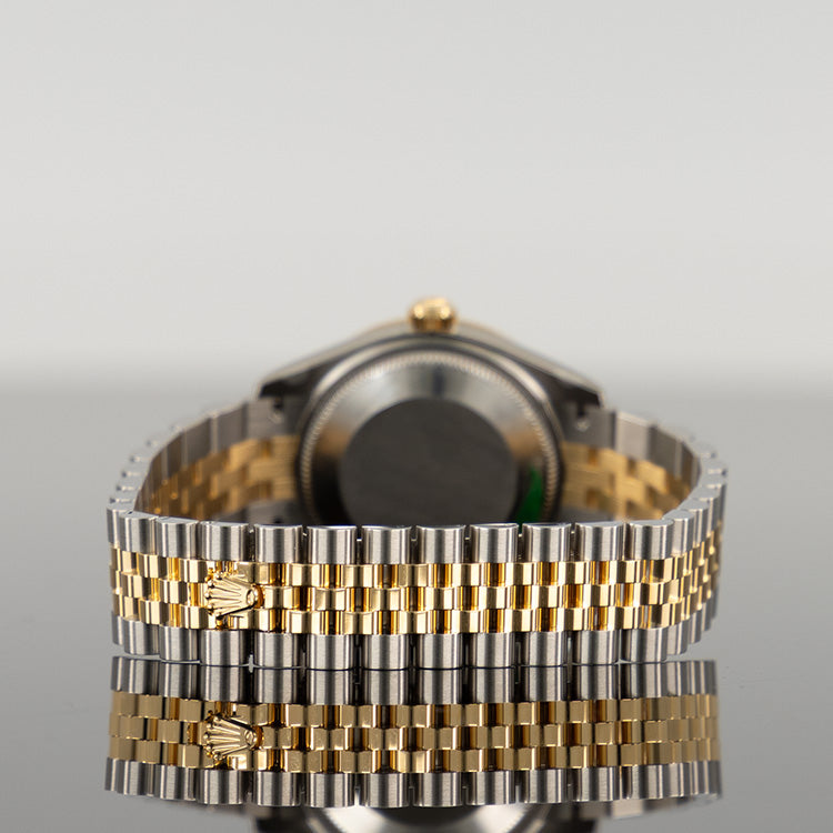 Rolex Datejust 31mm Steel and Yellow Gold Green Diamond Dial RBR 278383RBR