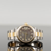 Rolex Datejust 31mm Oystersteel and Yellow Gold Black MOP Dial 278273 1
