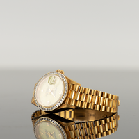 Rolex Datejust 28mm Yellow Gold Lime Dial RBR Bezel 2