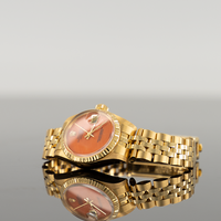 Rolex Datejust 28mm Yellow Gold Coral Dial 69178 2