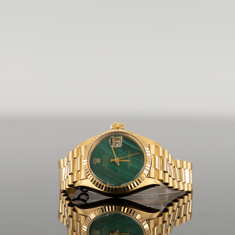 Rolex Datejust 28mm Yellow Gold Malachite Dial 96178