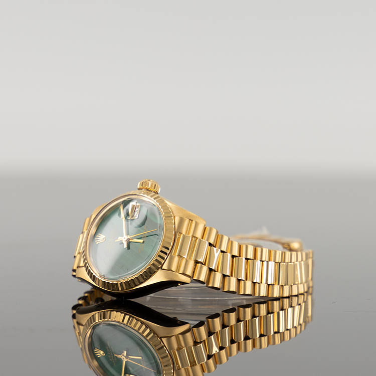 Rolex Datejust 28mm Yellow Gold Malachite Dial 96178