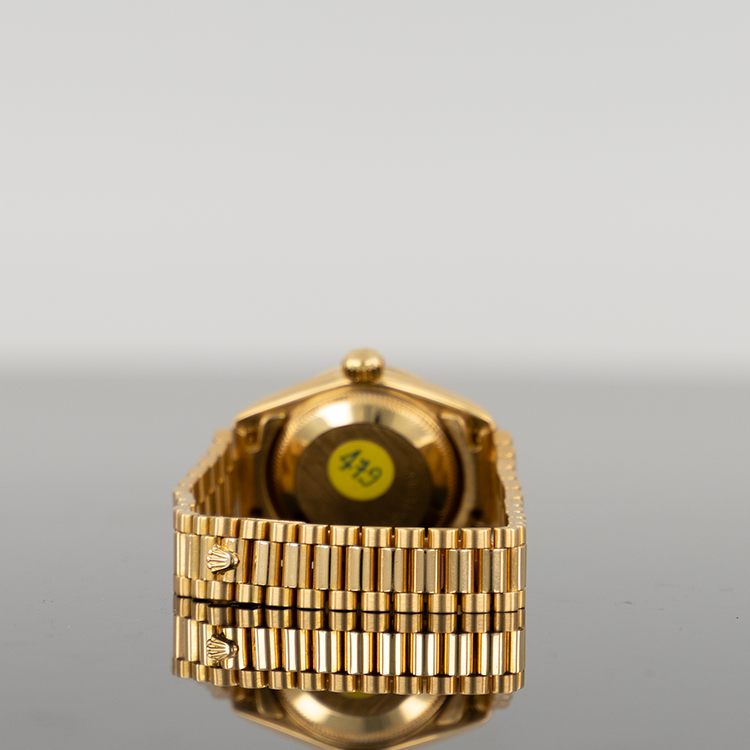 Rolex Datejust 28mm Yellow Gold Onyx 69 Diamond Dial 69178
