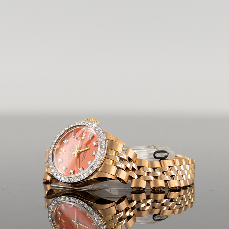 Rolex Datejust 28mm Stella Red RBR Diamond Bezel 62871