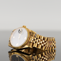 Rolex Datejust 36mm Yellow Gold Onyx 69 Diamond Dial 16018 2
