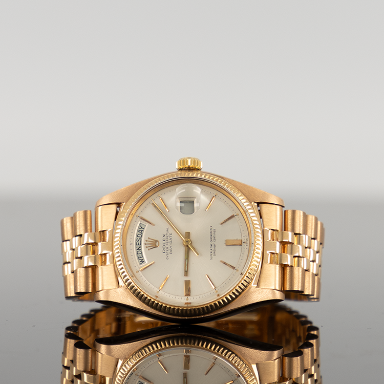 Rolex Day-Date 36mm Rose Gold Beige Dial 1803