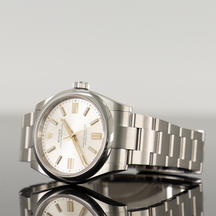 Rolex Oyster Perpetual 41mm Steel Silver Dial 134300