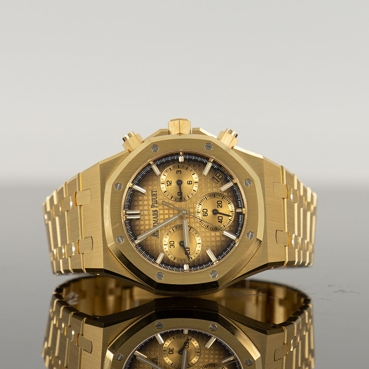 Audemars Piguet Royal Oak Chronograph 41mm Yellow Gold Smoked Yellow Gold Toned Dial 26240BA.OO.1320BA.02