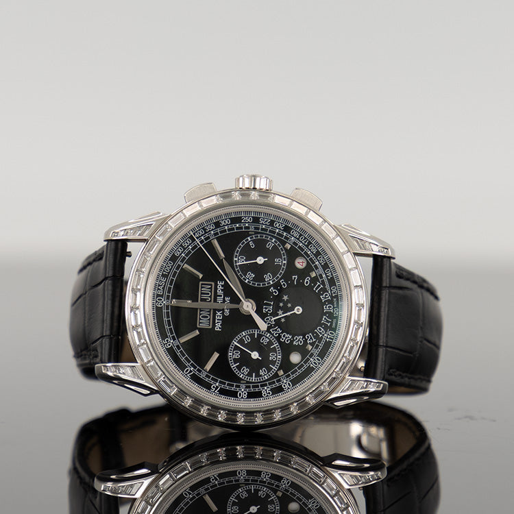Patek Philippe Perpetual Calendar 5271P-010 Platinum 41mm Baguette Bezel