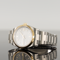 Rolex Oyster Perpetual 41mm 100 Years Grey Dial Gold Bezel 126003 2