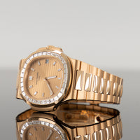 Patek Philippe Nautilus 5723/1R-001 Rose Gold 40mm Sunburst Rose-Gilt Baguette Dial and Bezel 2