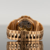 Patek Philippe Nautilus 5723/1R-001 Rose Gold 40mm Sunburst Rose-Gilt Baguette Dial and Bezel 4