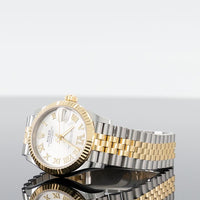 Rolex Datejust 31mm Steel and Yellow Gold Fluted Silver Roman IV Diamond Dial 278273 2