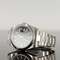 Rolex Datejust 41mm Steel Ombre Smooth Green Ombre Dial 126300 2