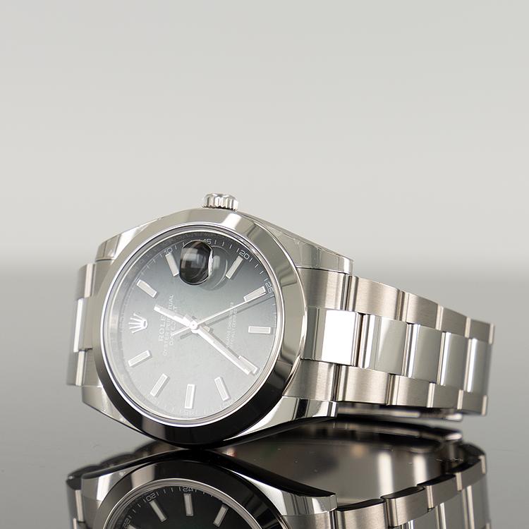 Rolex Datejust 41mm Steel Ombre Smooth Green Ombre Dial 126300